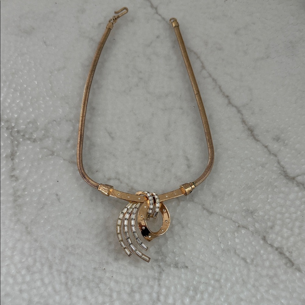 Trifari Gold and Silver Necklace
